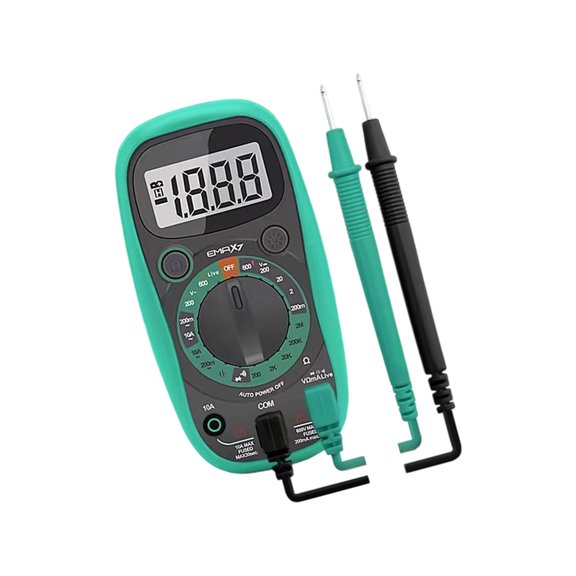 Ammeter Voltemter LCD Digital Multimeter with Backlit Buzzer Portable Tester 1999 Count Multi Tester