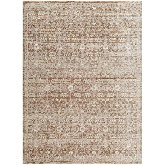 BoutiqueRugs Ammiel Traditional Runner Rug - Tan, Cream, Dark Red - 3'3" x 10' Runner