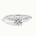 thumbnail image 1 of Ammo Jewel 1.7 Ct Round Cut Diamond Solitaire Engagement Ring – Lab-Created Simulated Diamond in 14K White Gold Plated – Elegant Prong Set Solitaire Ring for Women – Ideal Wedding Proposal Gift, 1 of 3