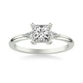 thumbnail image 1 of Ammo Jewel 1.9 Ct Princess Cut Lab-Created Diamond Engagement Ring - 14K White Gold Plated Ring for Her- Women's Prong Set Ring - Perfect Gift for Anniversaries Weddings and Special Occasions, 1 of 3