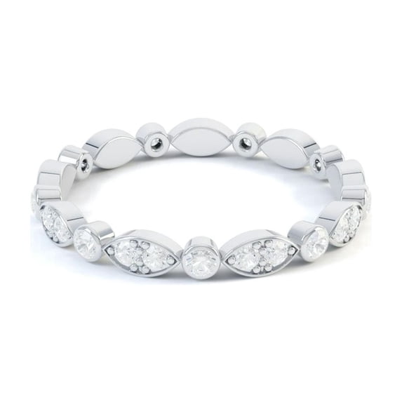 Ammo Jewel 1.9 Ct Round Cut Diamond Engagement Band - Lab-Created Simulated Diamond - 14K White Gold Plated Rings - Prong Setting Women's Wedding Ring - Perfect Gift for Special Occasions