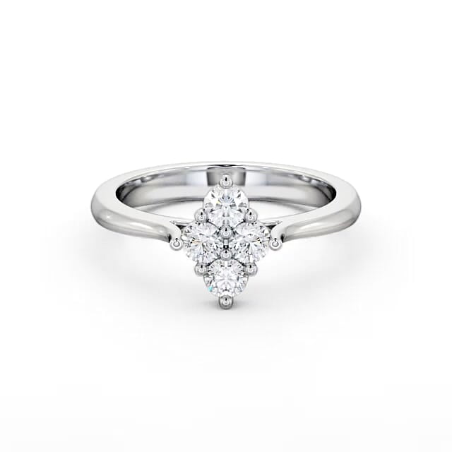 Ammo Jewel 1 Ct VVS1 Round Cut Diamond Solitaire Ring - 14K White Gold ...