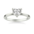 thumbnail image 1 of Ammo Jewel 14K White Gold Plated Heart Cut Diamond Hidden Halo Engagement Ring - 2.4 Ct Lab-Created Simulated Diamond Rings - Women's Elegant Engagement Wedding Ring - Perfect Gift for Her, 1 of 3