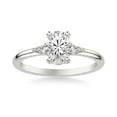 thumbnail image 1 of Ammo Jewel 2.2 Ct Oval Cut Lab-Created Simulated Diamond Engagement Rings - 14K White Gold Plated Rings - Women's Beautiful Diamond Rings - Perfect Gift for Anniversaries and Proposals, 1 of 3