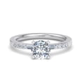 thumbnail image 1 of Ammo Jewel 2.3 Ct Round Cut Diamond Engagement Rings - 14K White Gold Plated Rings - Lab Created Simulated Diamond Rins - Ideal for Wedding and Special Occasions - Celebrate Your Love Story, 1 of 3