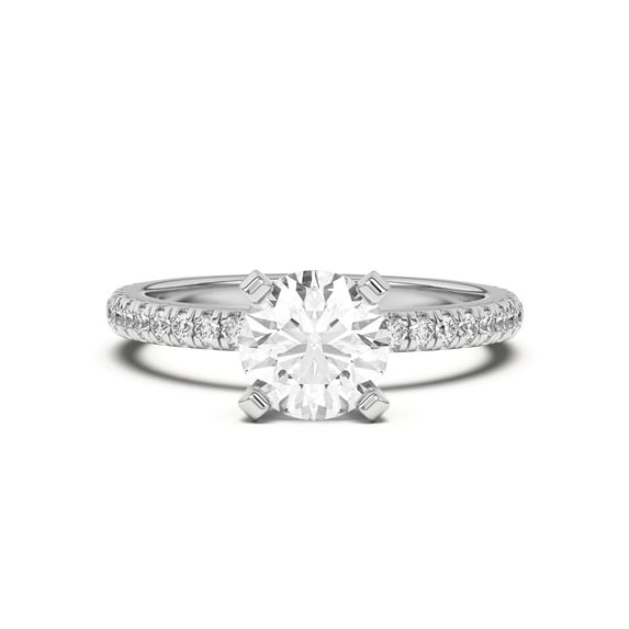 Ammo Jewel 2.3 Ct Round Cut Diamond Ring - Lab-Created Simulated ...