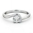 Ammo Jewel Brilliant 1.7 Ct Round Cut Diamond Rings 14K White Gold