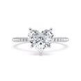 thumbnail image 1 of Ammo Jewel Heart Cut Diamond Engagement Ring - 2.2 Ct Lab Created Stone - 14K White Gold Plated Rings - Solitaire Wedding Rings - Classic Engagement Rings - Wedding Diamond Rings for Women's, 1 of 3
