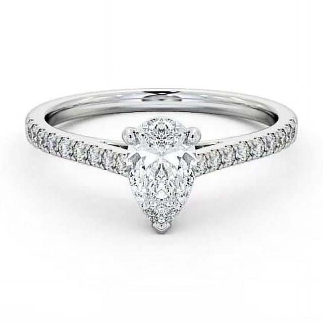 Ammo Jewel Pear Cut Excellent 2.3 Ct Diamond Engagement Rings 14K