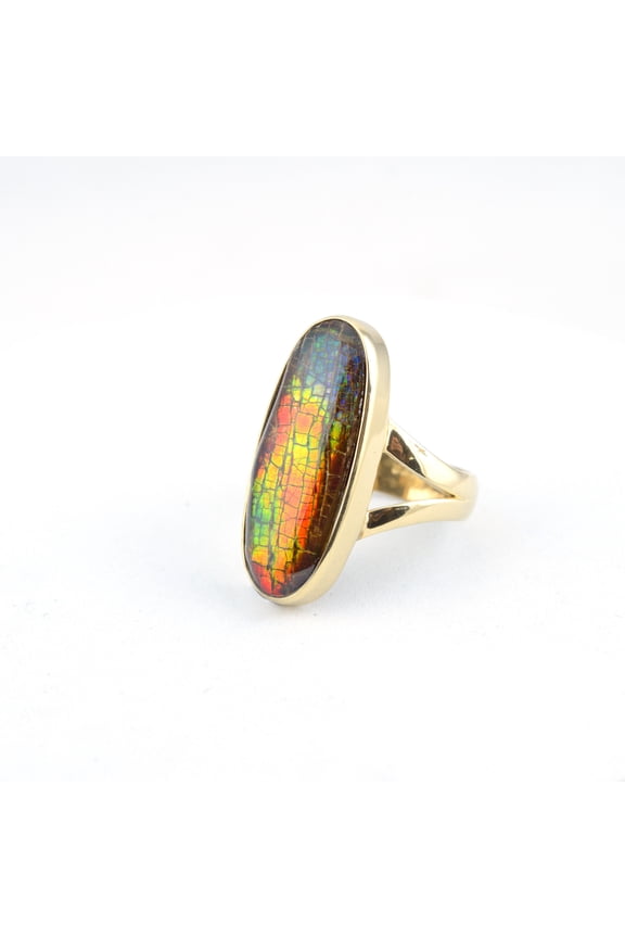 Ammolite Ring-Oval