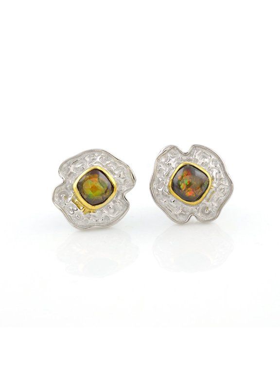 Ammolite Studs-cushion amoeba