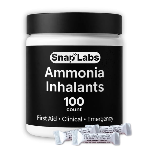 Ammonia Inhalants | Crushable Smelling Salts | 100-Count