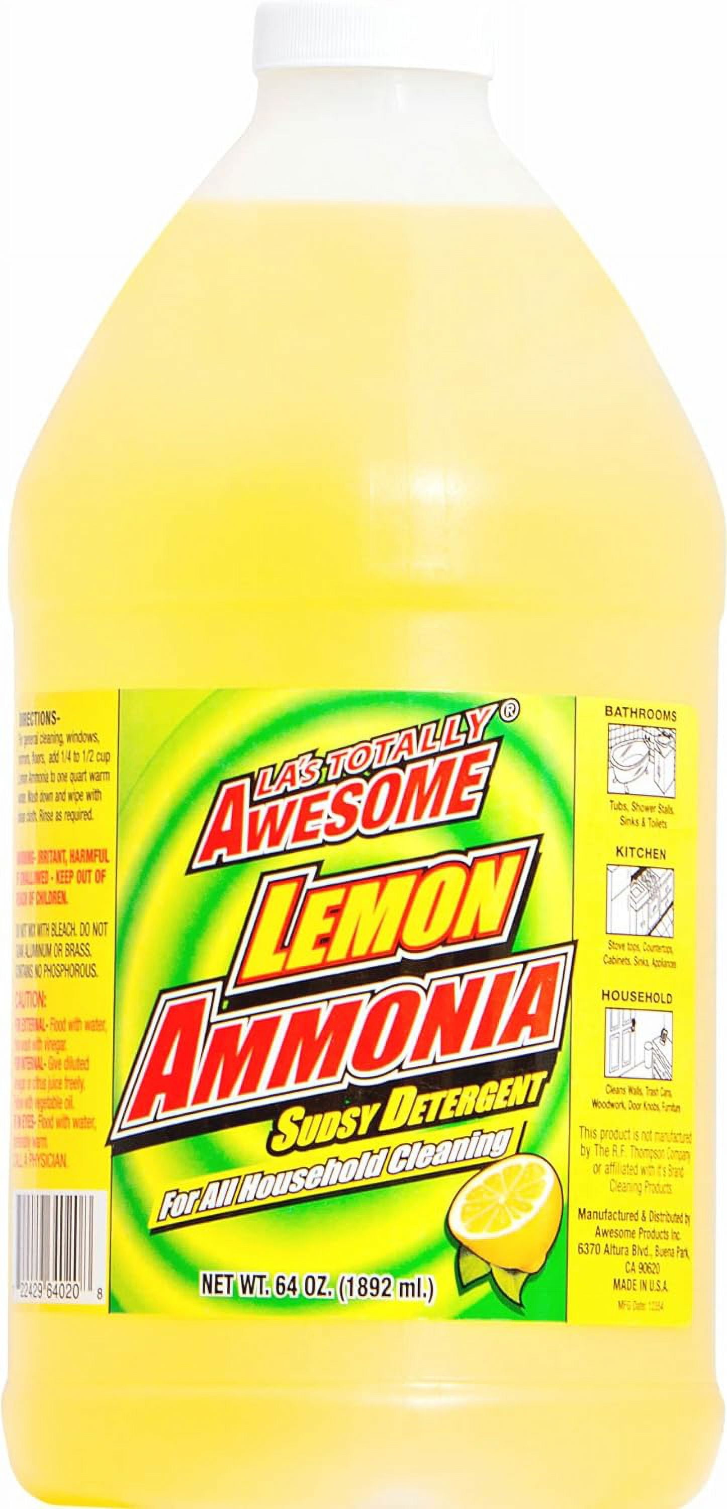 Ammonia Lemon All Purpose Concentrated Cleaner Degreaser Spot Remover