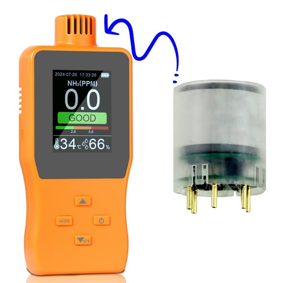 Ammonia Meter,/ ) Lcd Display 0~100 Ppm Display Temperature(/) Nh Tester Ppm Nh With Handheld Display Tester Temperature(/) Farm Ppm Meter Temperature(/) ) Display Temperature( Orange