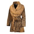 thumbnail image 1 of Ammonite Shell Fossil Women Bathrobe One Size Univeral Fits, Archaeological Fossils Fashion Lightweight Plush Fleece Long Robe For Women, 1 of 3
