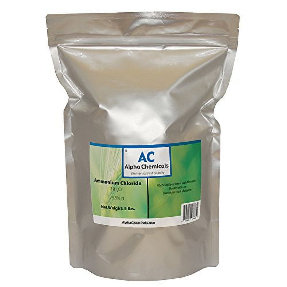 Ammonium Chloride - NH4Cl - 5 Pounds 