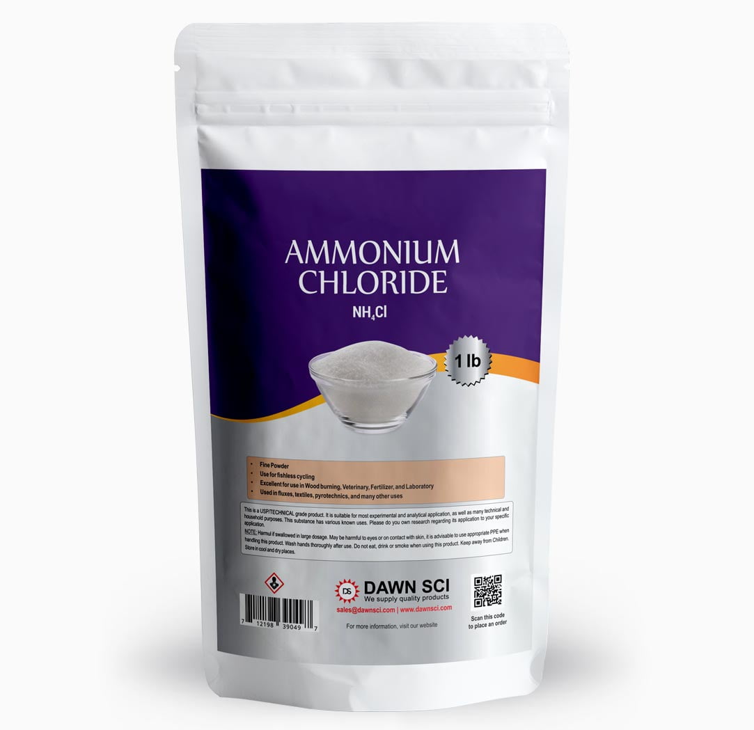 Ammonium Chloride for Wood Burning - 99.9% Pure - 2 Pounds - Ammonium  Chloride Powder