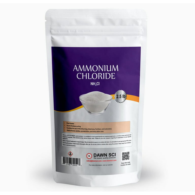 Ammonium Chloride for Wood Burning - 99.9% Pure - 2 Pounds
