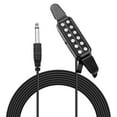 thumbnail image 1 of ammoon Acoustic Guitar Pickup Clip-on Guitar Pick Up Transducer Instrument Pick-up with 1/4 Inch Connector 2.9 Meters Cable, 1 of 5