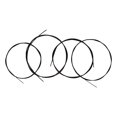 thumbnail image 1 of ammoon Black Ukulele Ukelele Uke Strings Nylon Material, 4pcs/set (Package Card Random Delivery), 1 of 7