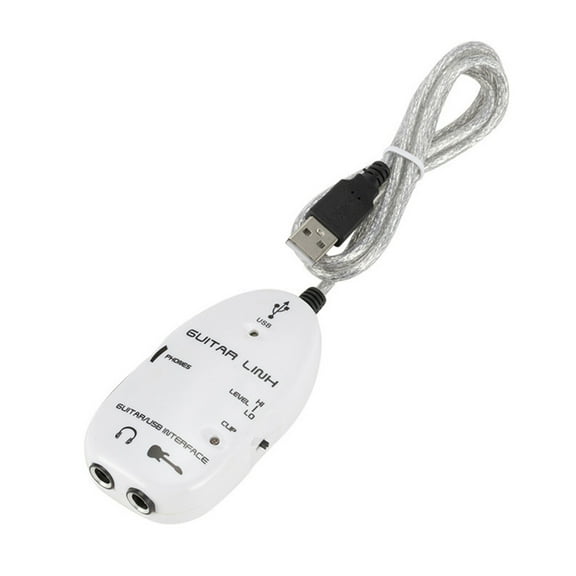 Ammoon Guitar to USB Interface Link Cable Adapter Audio Connector Recorder for PC/Computer