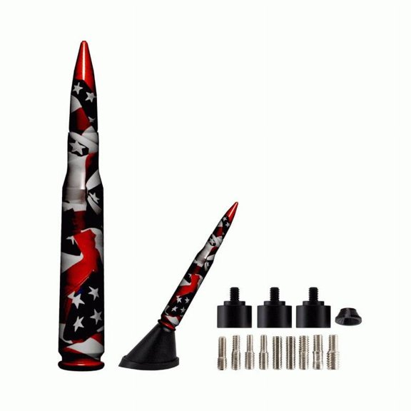 Ammotenna 50US 50. Caliber Replica Antenna Mast in US Flag hydro Dip Design