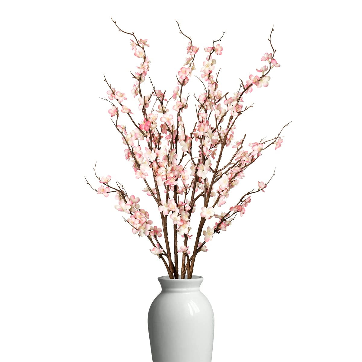 Ammyoo 4Pcs Cherry Blossom Branches Artificial Flowers for Spring