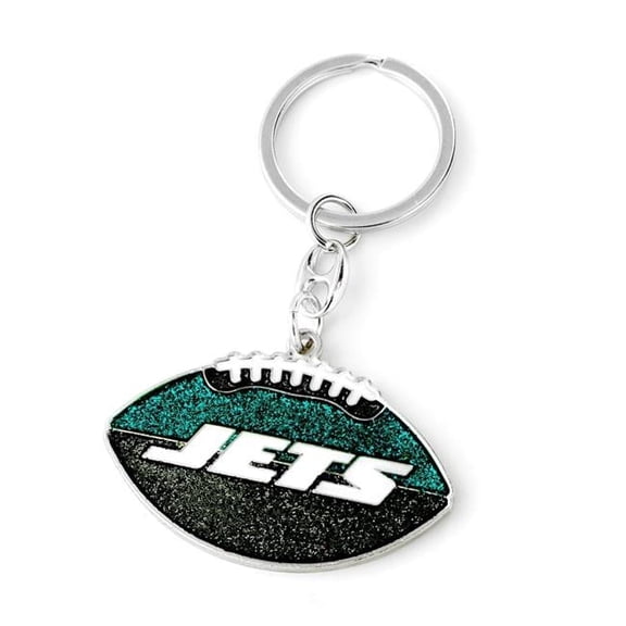 Amo 6326475357   York Jets Football Glitter Keychain