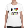 thumbnail image 1 of Amo A Alguien Con Autismo T-Shirt Womens -Smartprints Designs, Female Regular Fit, 1 of 4