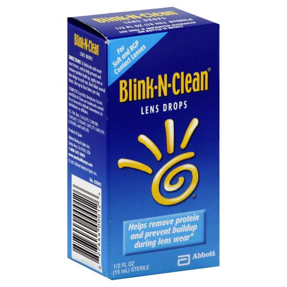 AMO COMPLETE EYE CARE Amo Complete Blink-N-Clean Lens Drops For Soft Contact Lenses - 0.5 Oz (15 Ml), 2 Pack