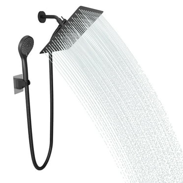 Amobro 12" Shower Head, 8 Modes, Rainfall/Handheld Shower Combo, 2 Piece