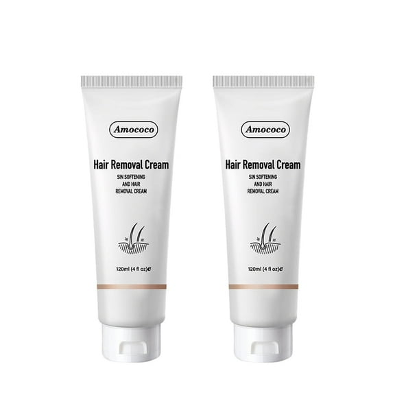 Amococo Hair Removal Cream - Gentle, Fast - Acting for Smooth Skin2pcs