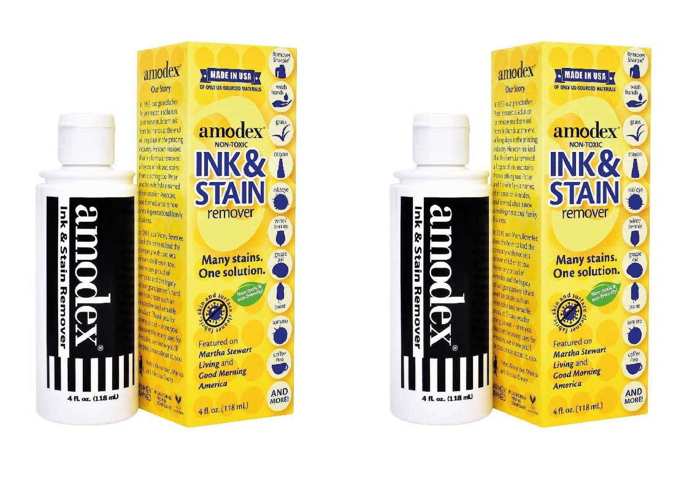 Amodex Ink and Stain Remover â€“ Cleans Marker, Ink, Crayon, Pen