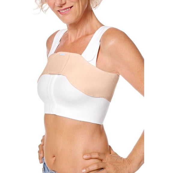 Amoena Anatomical Breast Compression Belt for use with Post Breast Surgery Bras & Lymphatic Compression Bras Rose Nude Size 30