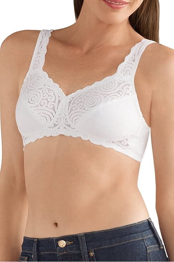 Jasmin Wire-Free Soft Bra 38AA White