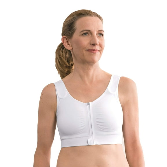 Amoena Leyla Seamless Post-Surgical Bra - White - 32/34