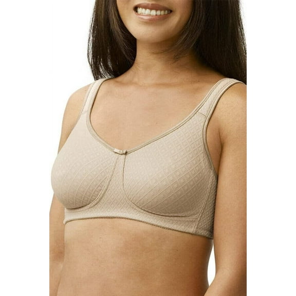 Amoena Mira Wire-Free Camisole Pocketed Mastectomy Bra 42B Light Taupe