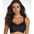 thumbnail image 1 of Amoena Women's Plus Size Isadora Full Figure Wirefree Pocketed Bra, Black, 40G, 1 of 3