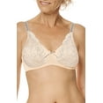thumbnail image 1 of Amoena Womens Alina Padded Wire-Free Pocketed Mastectomy Bra Light Rose/Grey 42A, 1 of 4
