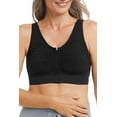 thumbnail image 1 of Amoena Womens Emilia Seamless Post-Surgical Pocketed Bra black size 40/42, 1 of 4