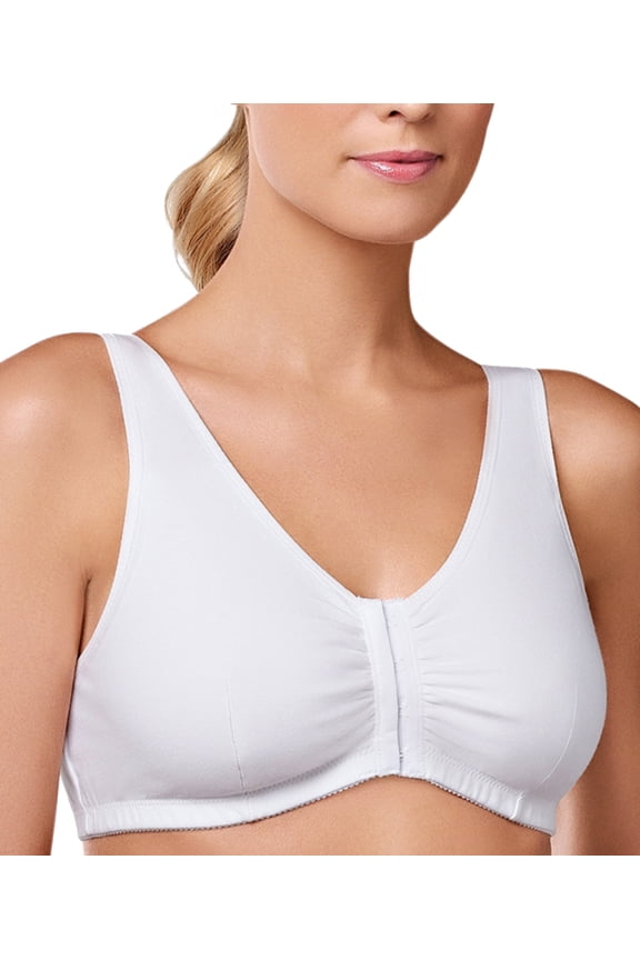 Womens Frances Front-Close Wire-Free Comfort Bra Style-2128