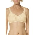 thumbnail image 1 of Amoena Womens Karolina Wire-Free Pocketed Mastectomy Bra, Fashionable, Lace, Comfortable, Adjustable Sand 40B, 1 of 5