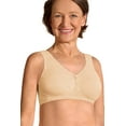 thumbnail image 1 of Amoena Womens Leslie Wire-Free Lymphodema Comfort Pocketed Seamless Soft Bra - Supports/Stimulates Lymp Flow in Color Sand/Light Sand - 48, 1 of 4