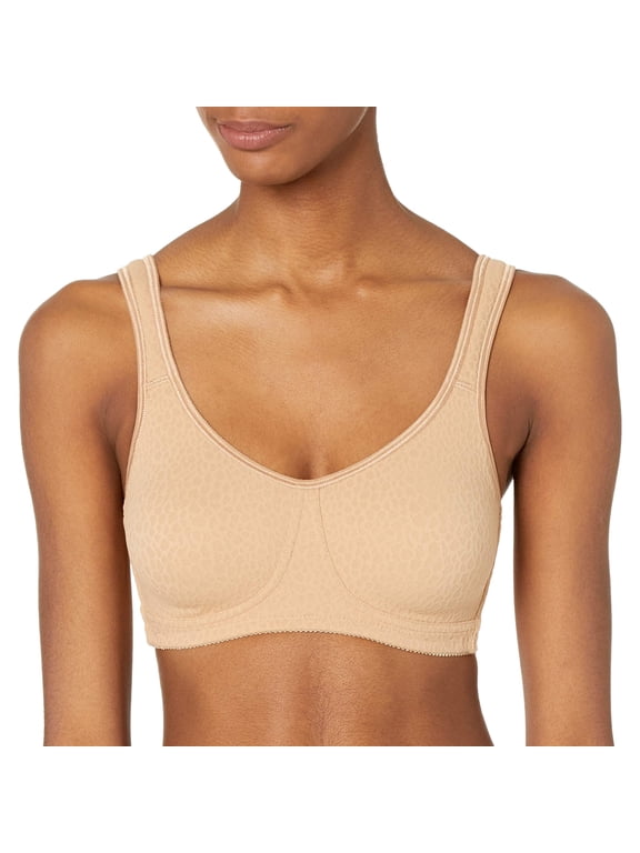 Women's Mona Wire Free Pocketed Mastectomy Soft Bra, 34C, Cognac