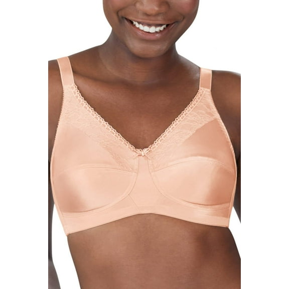 Amoena Womens Nancy Non-Wired Pocketed Mastectomy Bra Rose Nude 40C