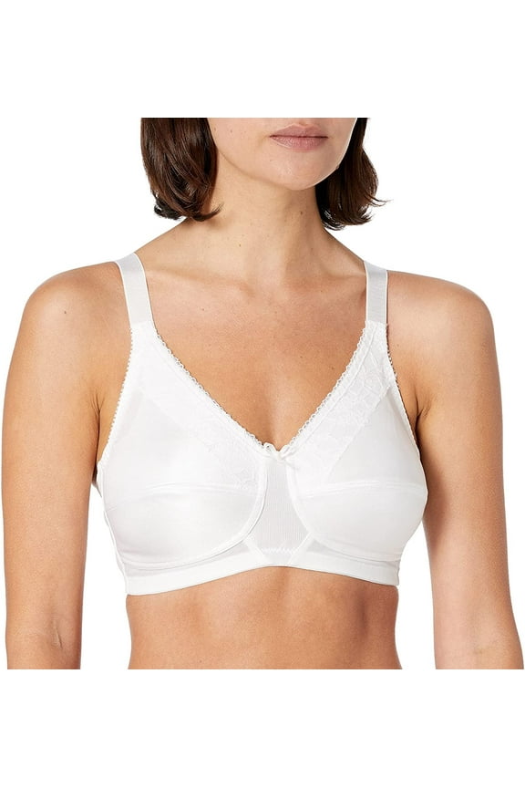 Womens Nancy Wire-Free Pocketed Mastectomy Bra 34 34C White