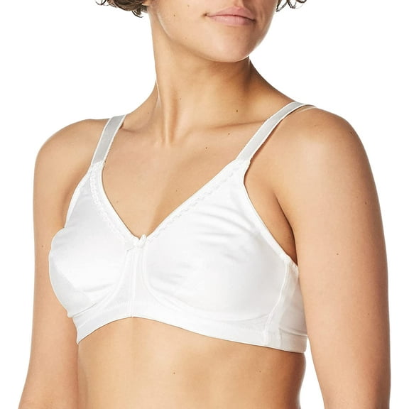 Amoena Womens Rita Wire-Free with Coolmaxa Pockets Bra 38-40 38-40DD/DDD White