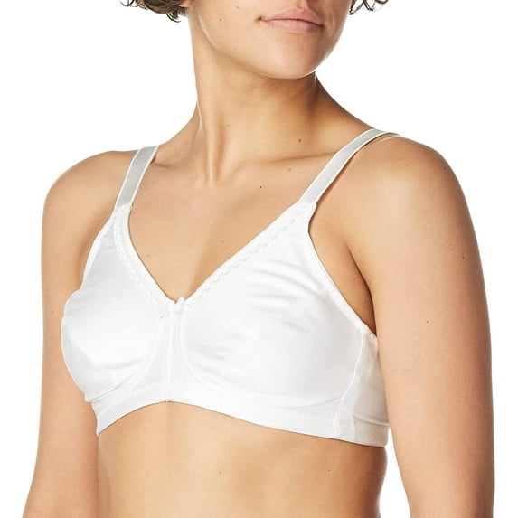 Amoena Womens Rita Wire-Free with Coolmaxa Pockets Bra 40D White