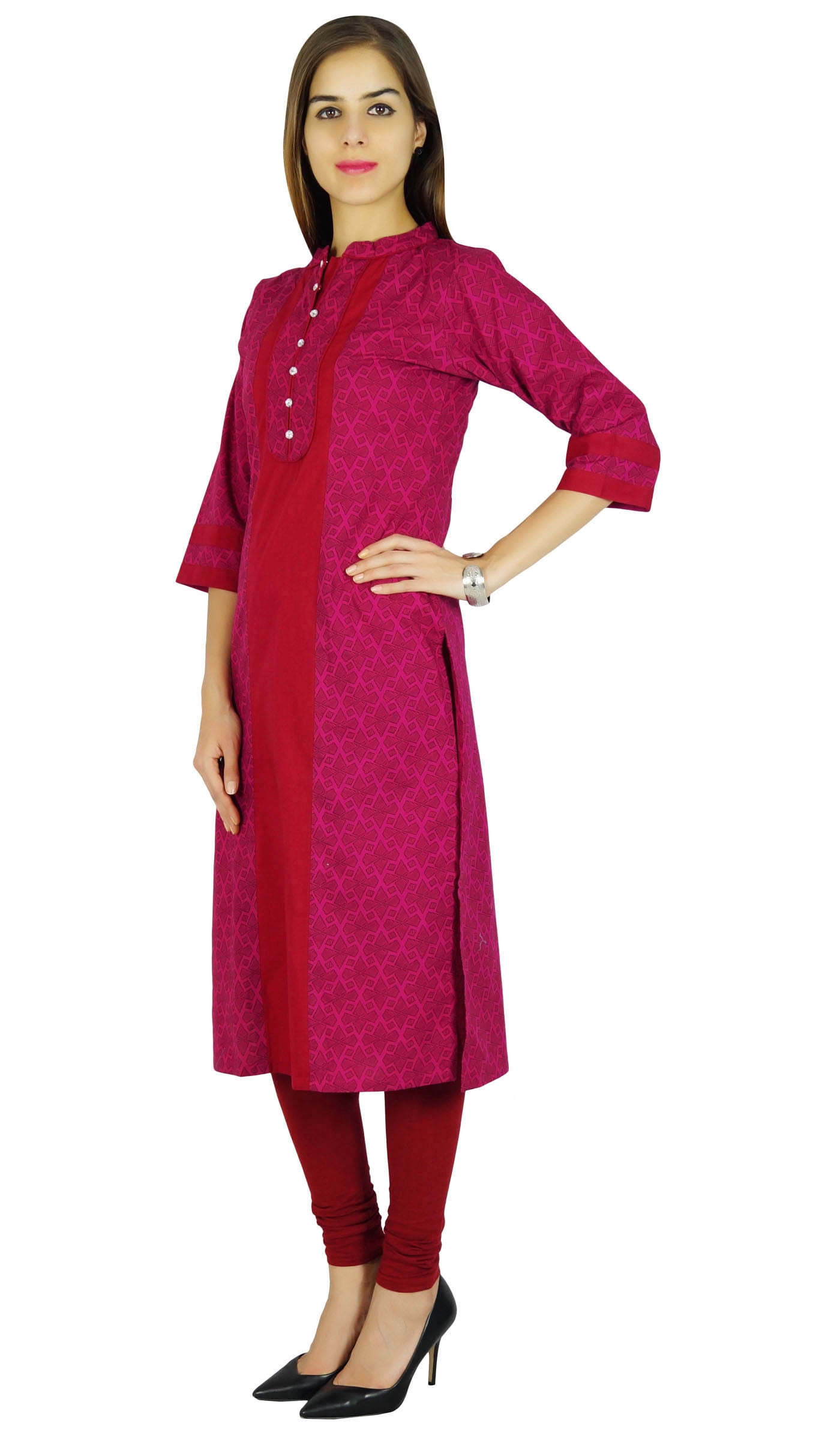 AAMI Purple Kurta Top