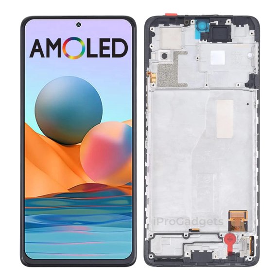 Amoled Screen with Frame for Redmi Note 10 Pro 4g M2101k6g